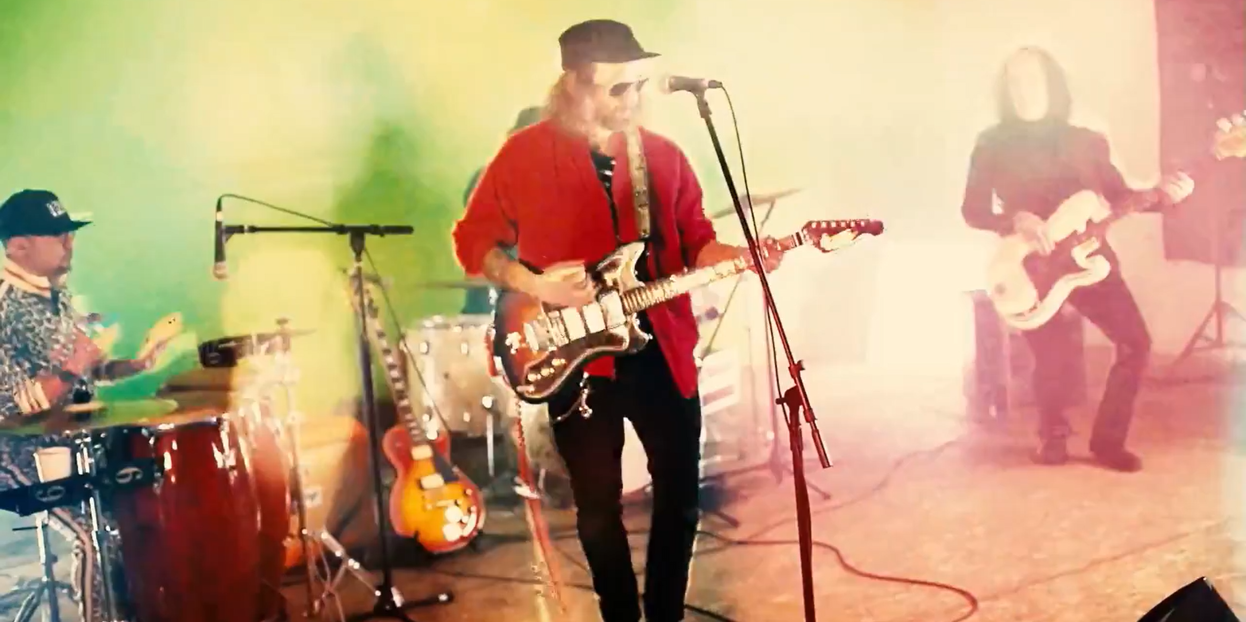 Low Hums, a Seattle rock band, playing in a private warehouse space in Tacoma.